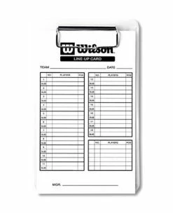 WILSON SPORTING GOODS Wilson 3X Line Up Cards