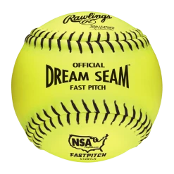 Rawlings Official NSA Fastpitch Softballs 12" (Dozen): C12BYLN