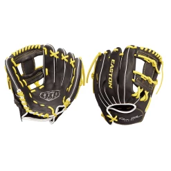 2023 Easton Future 11" Elite Series Baseball Glove: FE11 Black/Yellow