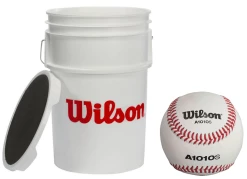 WILSON SPORTING GOODS Wilson Bucket Of Baseballs With 3 Dozen A1010 X-Outs Baseballs Combo
