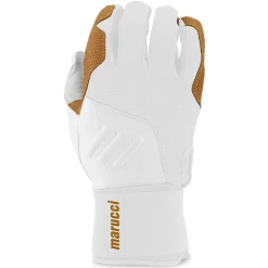 Marucci Blacksmith Full-Wrap Batting Gloves: MBGBKSMFW